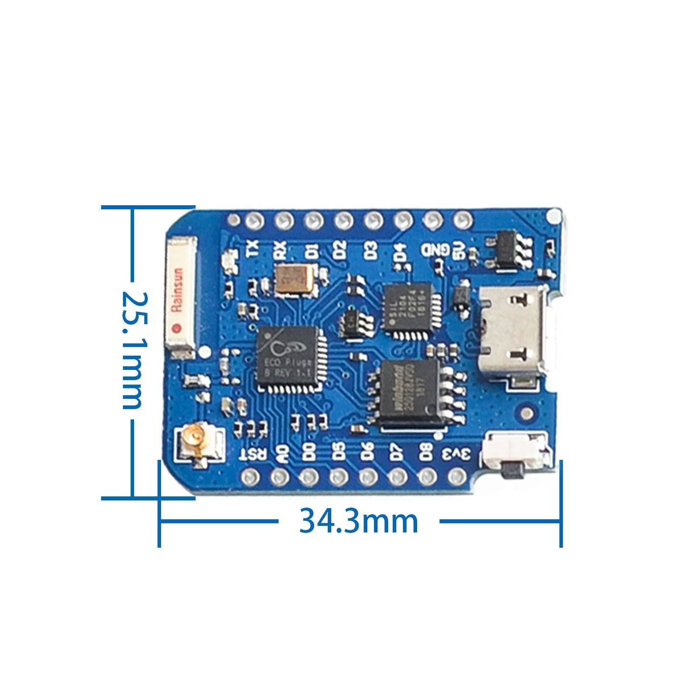 WEMOS D1 Mini Pro 4M 16M bajtó – Esp8266 Nodemcu Board recenzja i cena