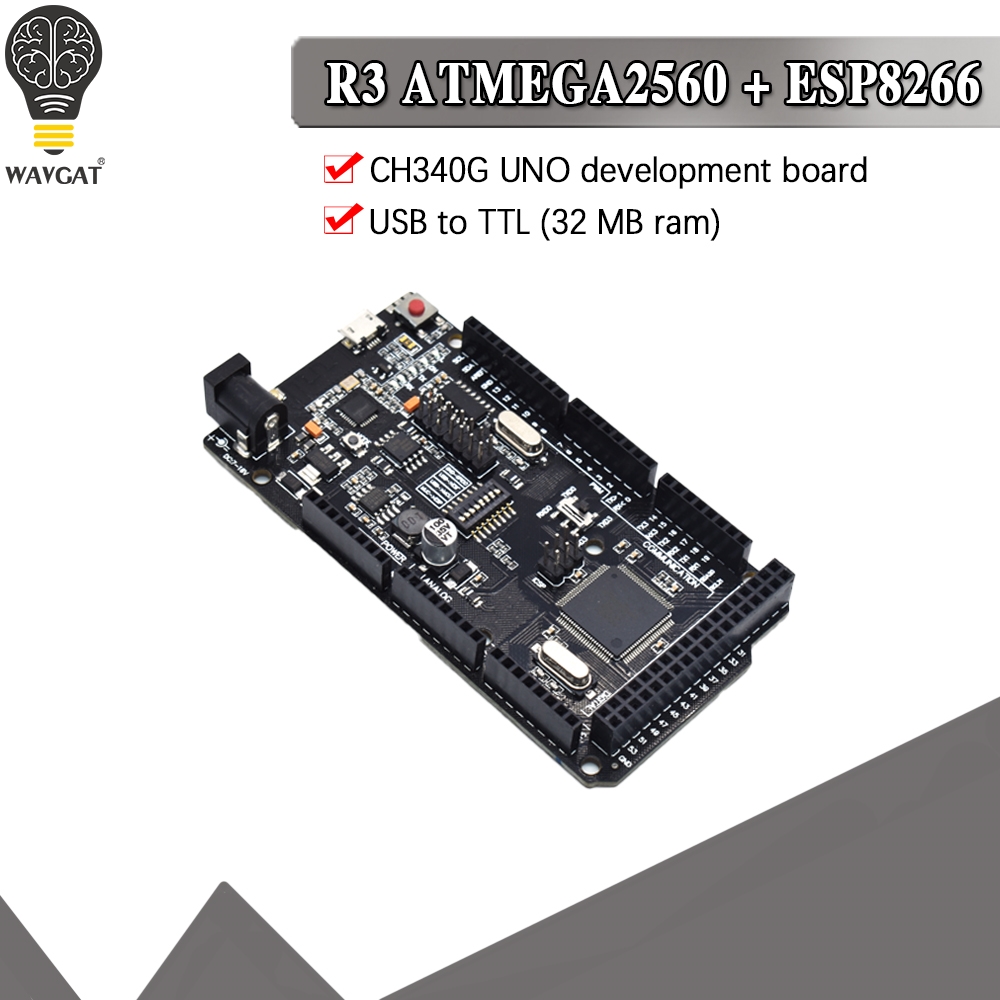 Mega2560 + WiFi R3 ATmega2560  – Esp8266 Nodemcu Board recenzja i cena