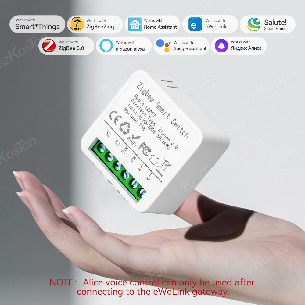 16A Mini przełącznik ZigBee in – Home Automation Diy recenzja i cena